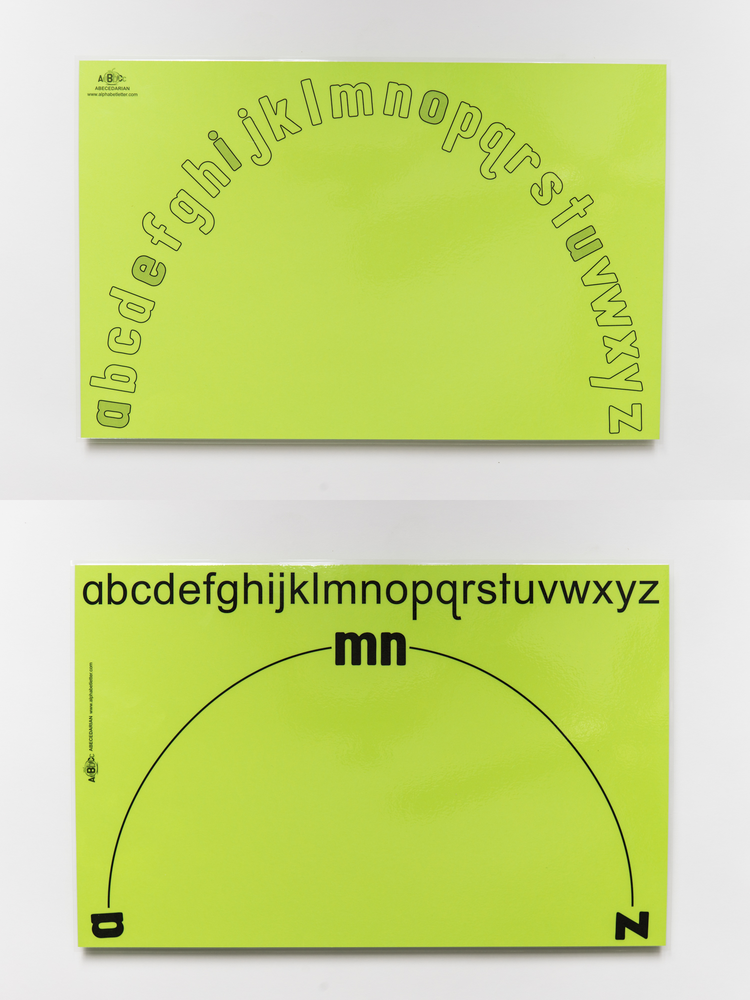Lowercase English Alphabet Arc/Mat (11" x 17")