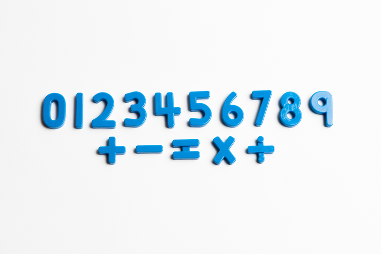 Magnetic Blue Numbers (1 ¼")