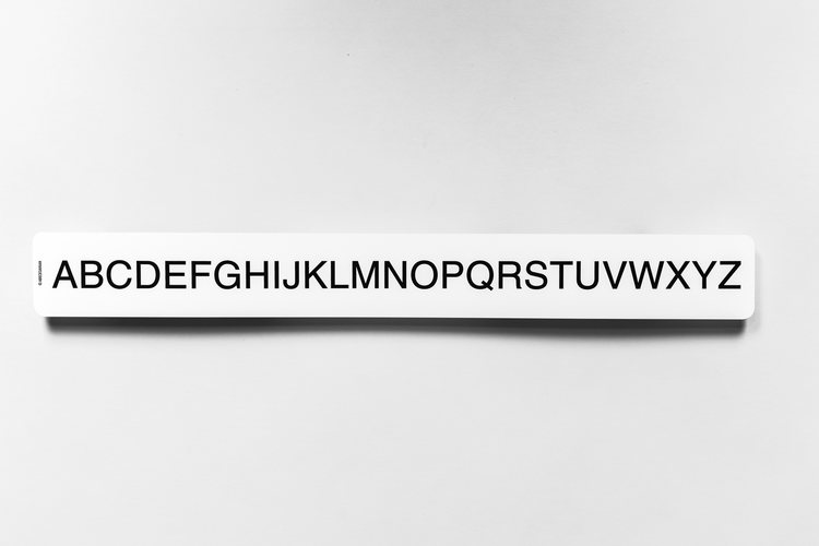 Uppercase English Desk-size Alphabet Strip