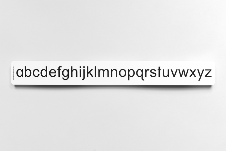Lowercase English Desk-size Alphabet Strip