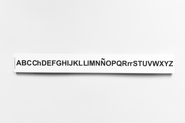 Uppercase Spanish Desk-size Alphabet Strip
